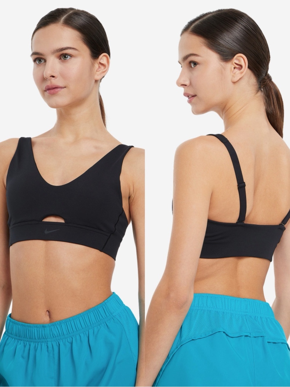 Nike Indy Plunge Black Cutout Sports Bra
